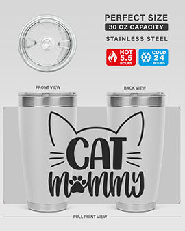 Cat Mommy Style 88#- cat- Tumbler