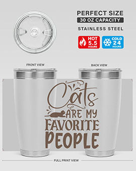 Cats Are My Favorite People Style 7#- cat- Tumbler