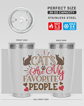 Cats Are My Favorite People Style 8#- cat- Tumbler