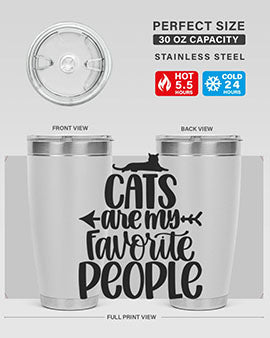 Cats Are My Favorite People Style 90#- cat- Tumbler