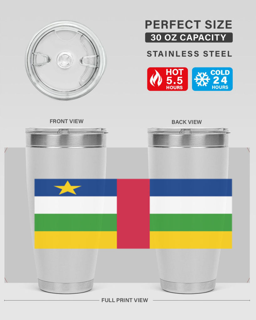 Central African Republic 165#- world flags- Tumbler