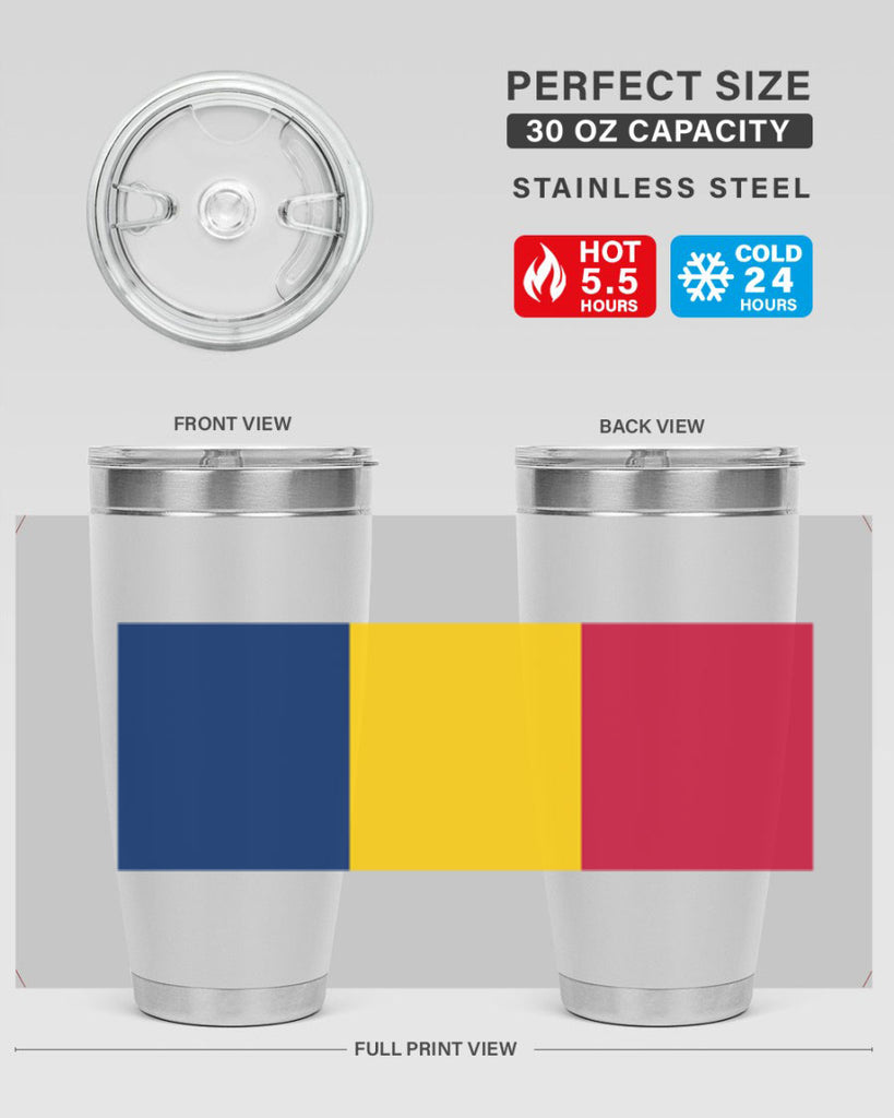 Chad 164#- world flags- Tumbler