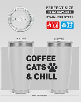 Coffee Cat Style 41#- cat- Tumbler