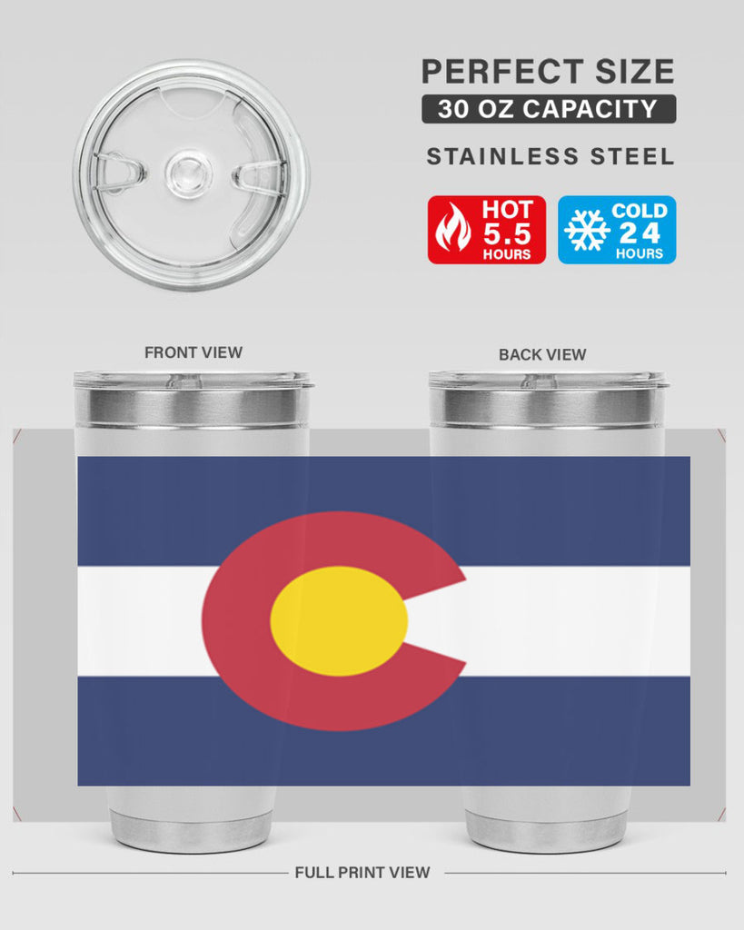 Colorado 46#- Us Flags- Tumbler