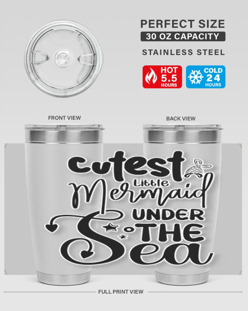 Cutest Little Mermaid Under The 98#- mermaid- Tumbler