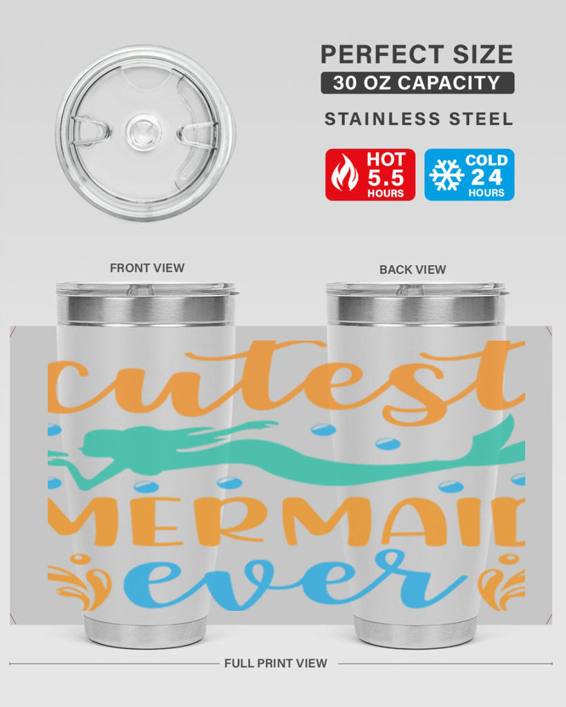 Cutest Mermaid Ever Design 102#- mermaid- Tumbler