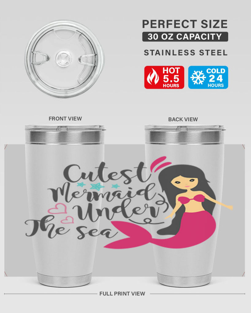 Cutest Mermaid under the sea 95#- mermaid- Tumbler