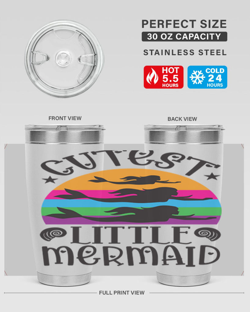 Cutest little mermaid 96#- mermaid- Tumbler