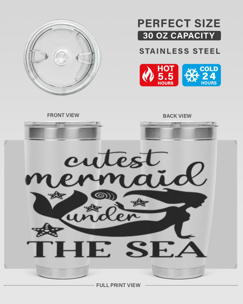 Cutest mermaid under the sea 110#- mermaid- Tumbler