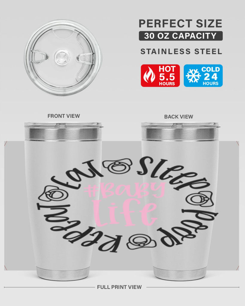 Eat Sleep Poop Repeat BabyLife Style 97#- baby- tumbler
