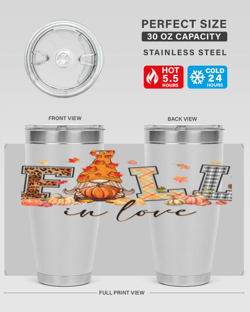 FALLinloveFallGnome 151#- fall- Tumbler