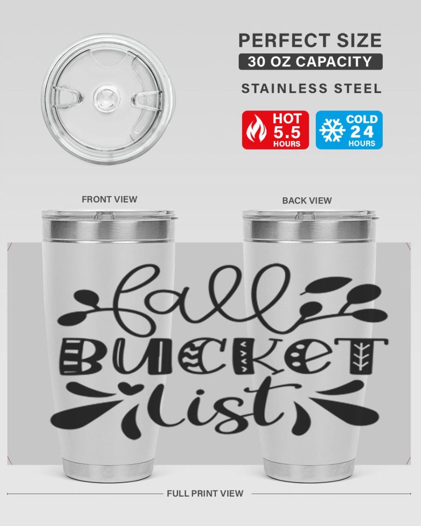 Fall Bucket List 94#- fall- Tumbler