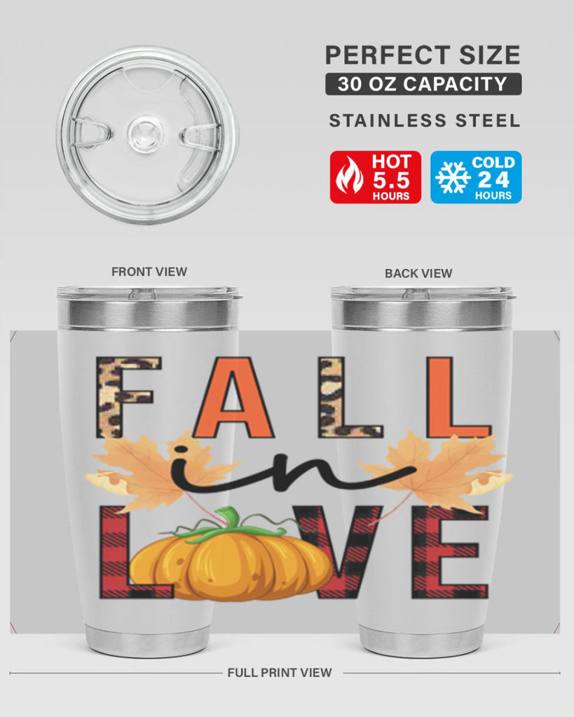 Fall in Love 104#- fall- Tumbler