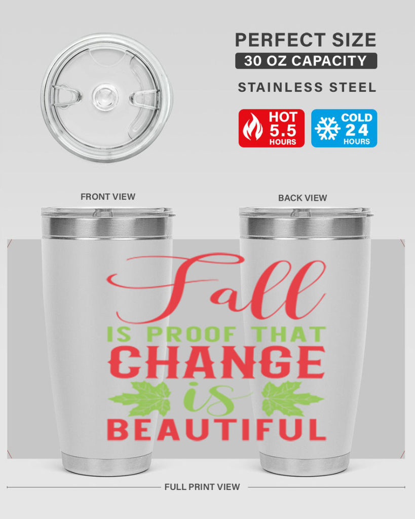 Fall is Proof That Change is Beautiful 121#- fall- Tumbler