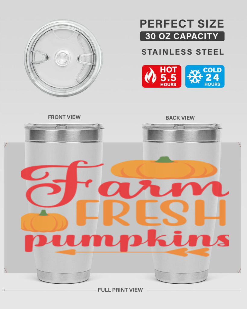 FarmFreshPumpkins 177#- fall- Tumbler