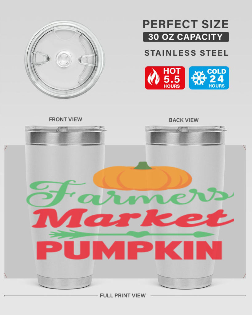FarmersMarketPumpkin 180#- fall- Tumbler