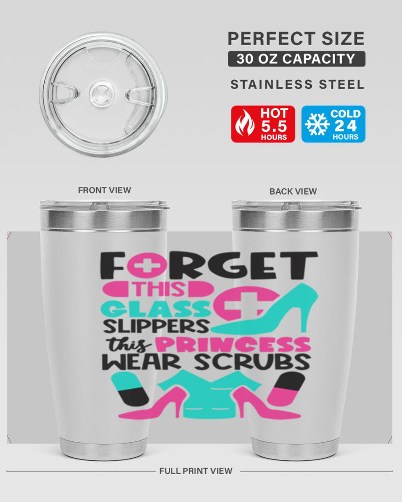 Forget This Glass Slippers This Princess Wear Scrubs Style Style 185#- nurse- tumbler