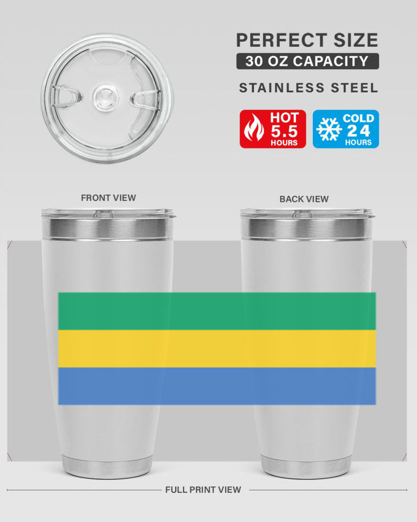 Gabon 136#- world flags- Tumbler