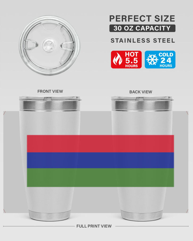 Gambia 135#- world flags- Tumbler