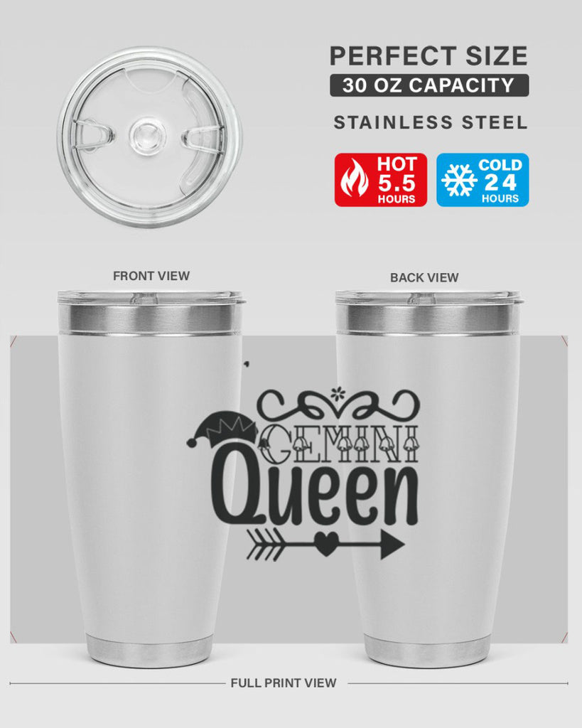 Gemini queen 230#- zodiac- Tumbler