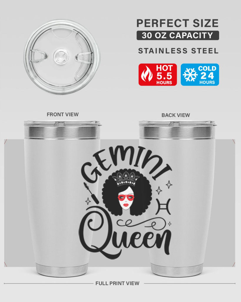 Gemini queen 233#- zodiac- Tumbler