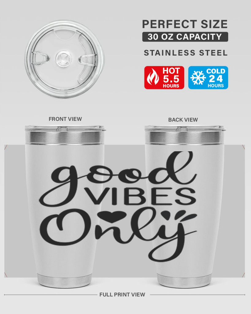 Good vibes only design 202#- mermaid- Tumbler