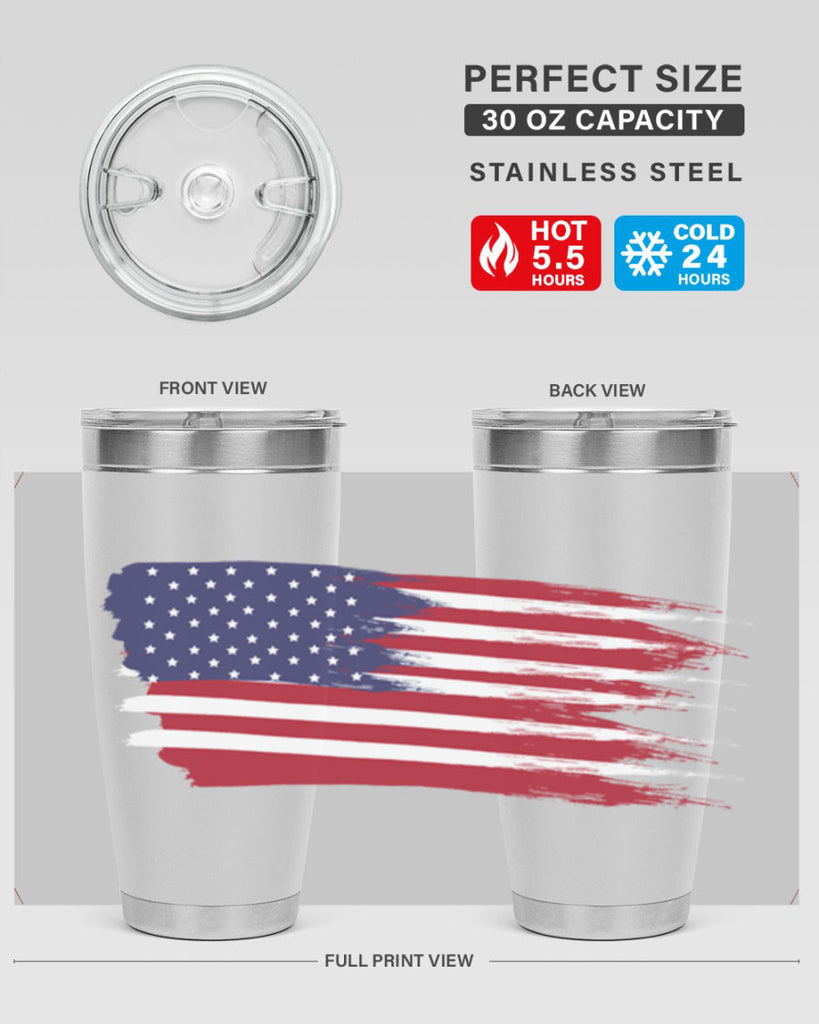 Grunge Flag 54#- Us Flags- Tumbler