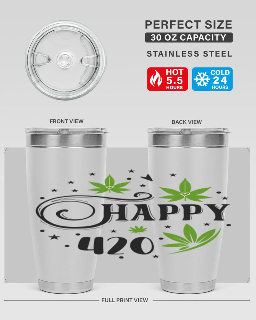 Happy 420 101#- marijuana- Tumbler