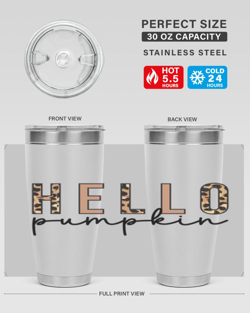 Hello Pumpkin Fall 291#- fall- Tumbler
