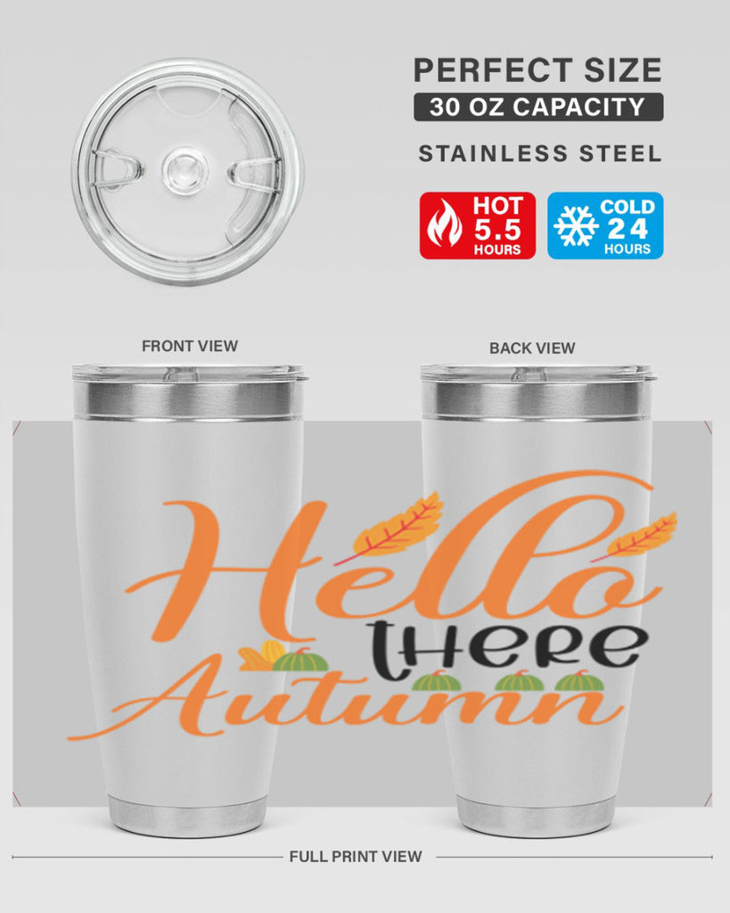 Hello There Autumn 297#- fall- Tumbler