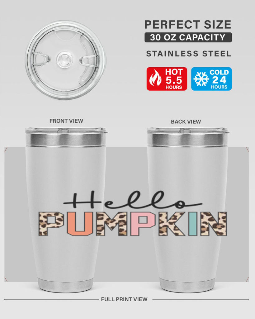 Hello pumpkin 289#- fall- Tumbler