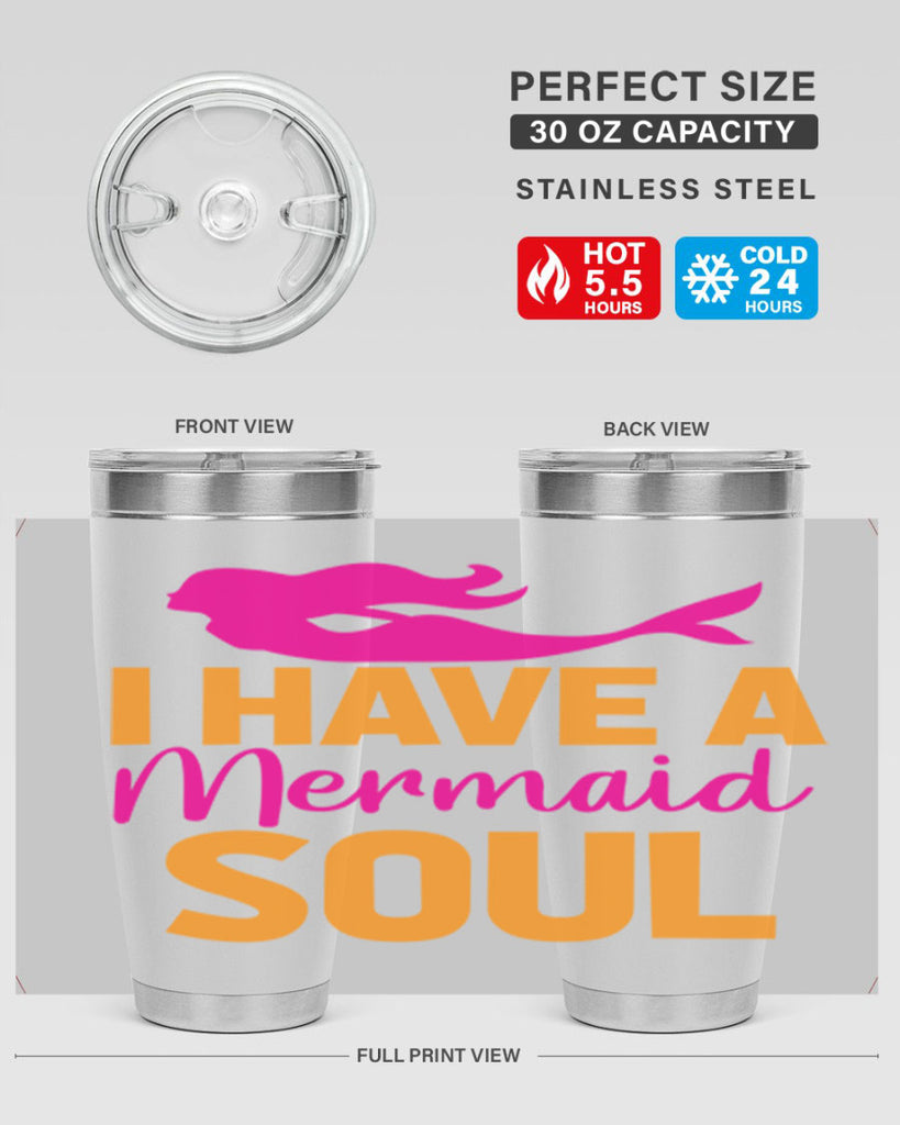 I Have A Mermaid Soul 207#- mermaid- Tumbler