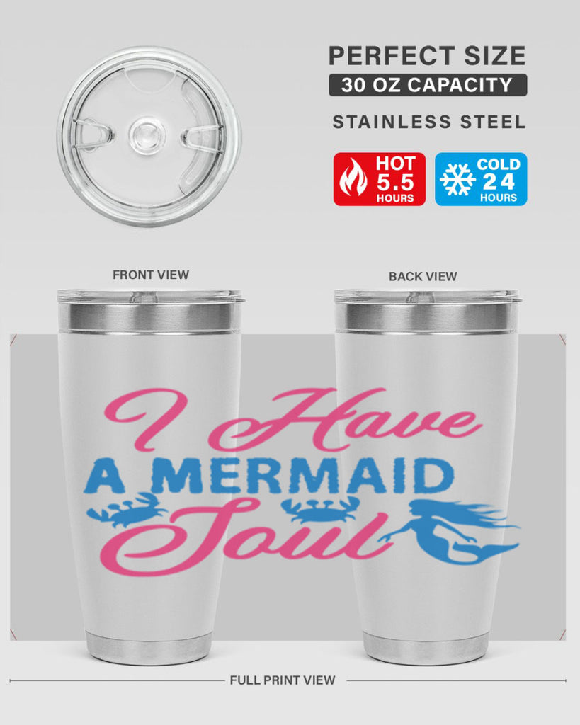 I Have A Mermaid Soul 208#- mermaid- Tumbler