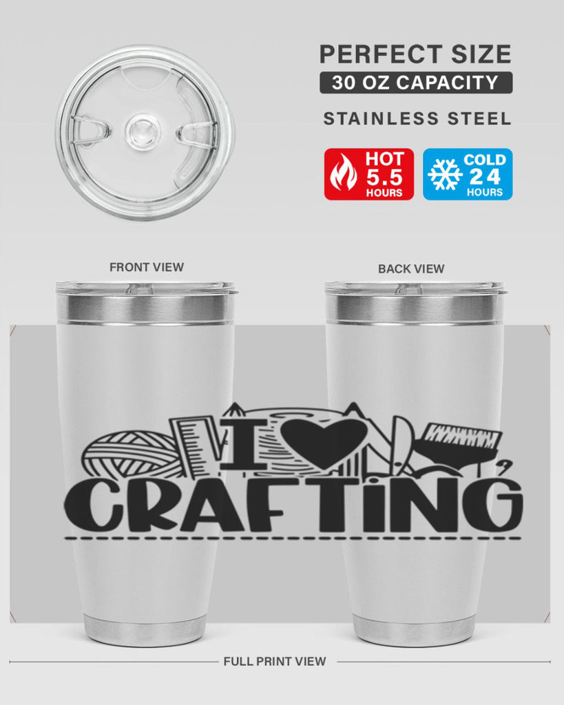 I Love Crafting 20#- crafting- Tumbler