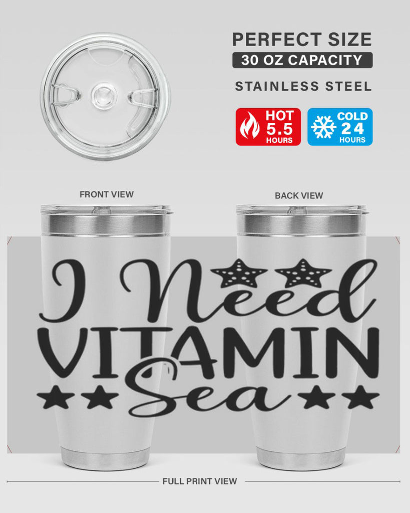 I Need Vitamin Sea 232#- mermaid- Tumbler