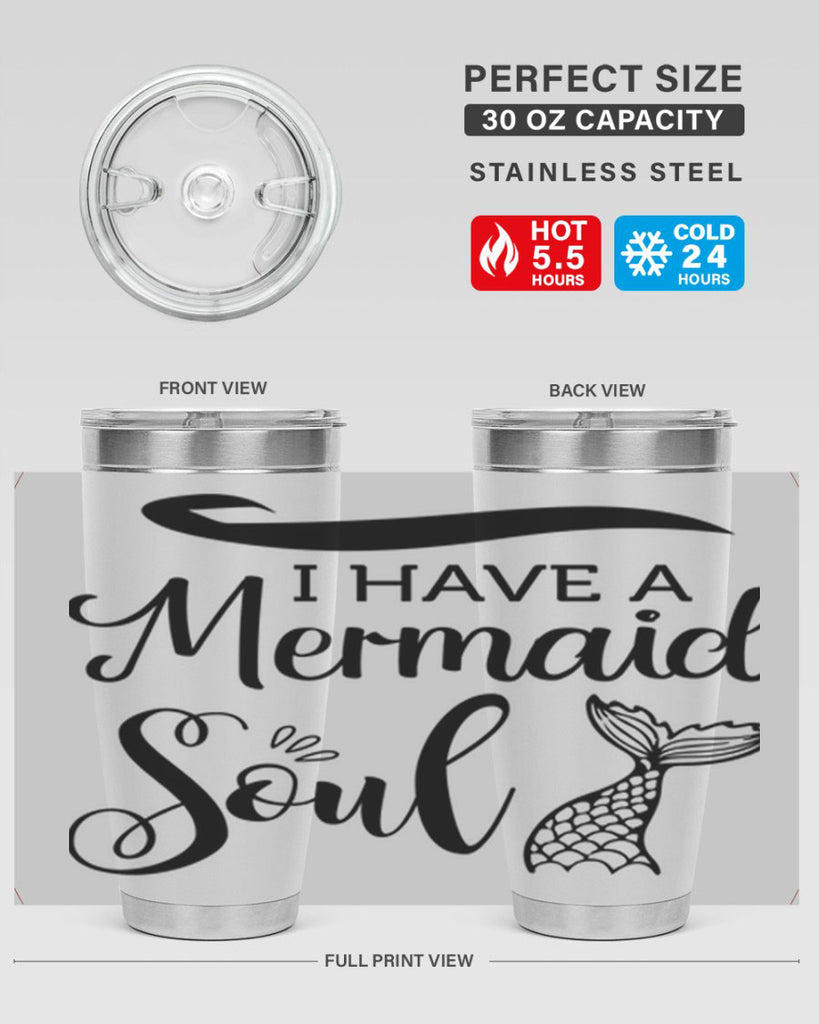 I have a Mermaid soul 228#- mermaid- Tumbler