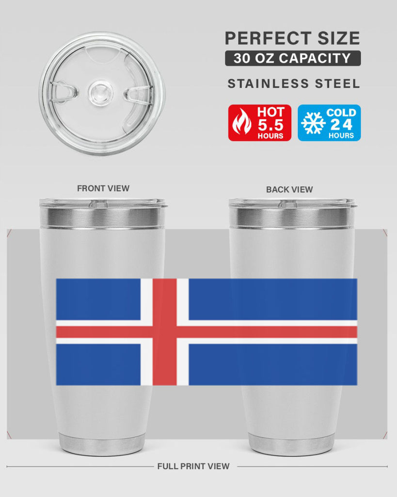 Iceland 122#- world flags- Tumbler