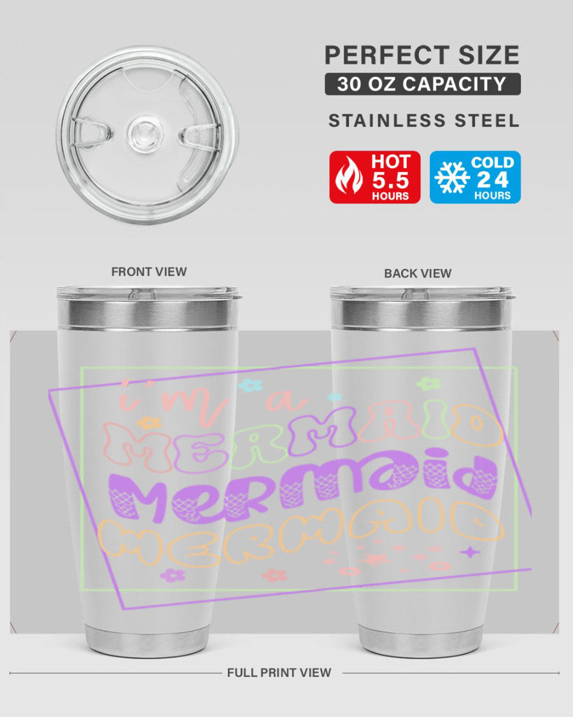 Im A Mermaid 256#- mermaid- Tumbler