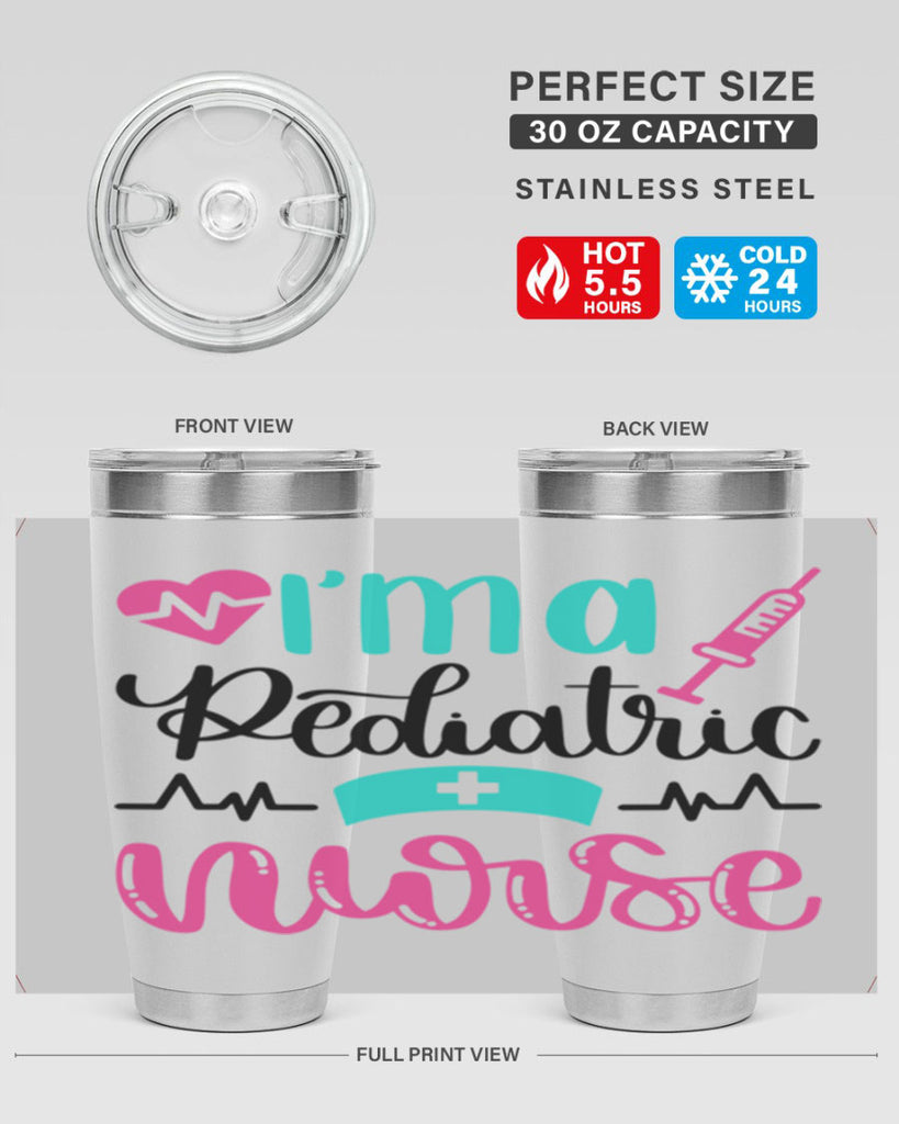 Im A Pediatric Nurse Style Style 155#- nurse- tumbler