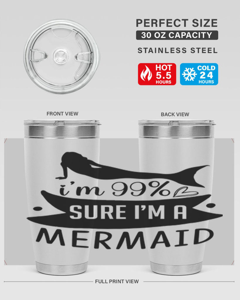 Im sure im a 248#- mermaid- Tumbler