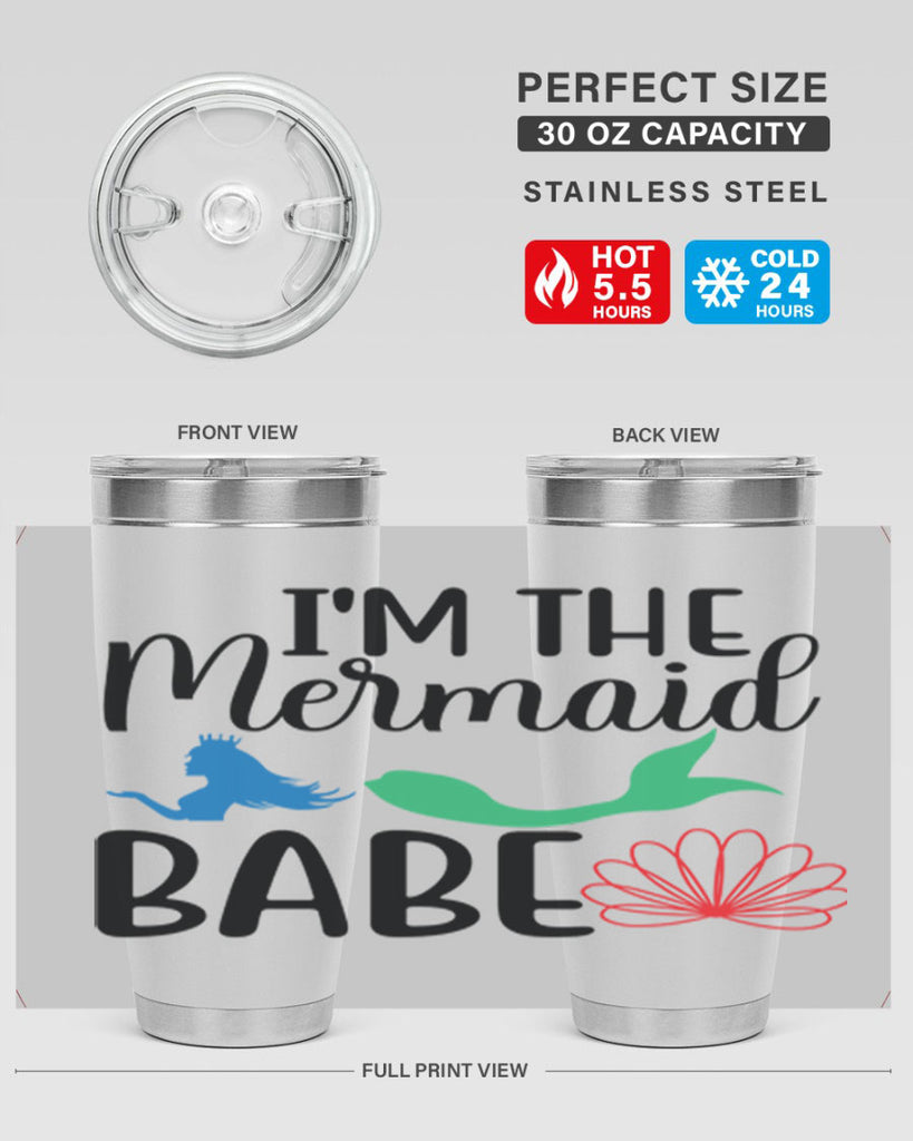 Im the Mermaid Babe 264#- mermaid- Tumbler