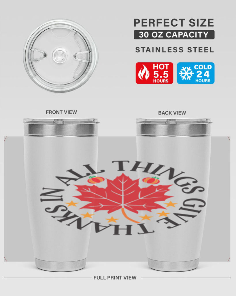 Inallthingsgivethanks 353#- fall- Tumbler
