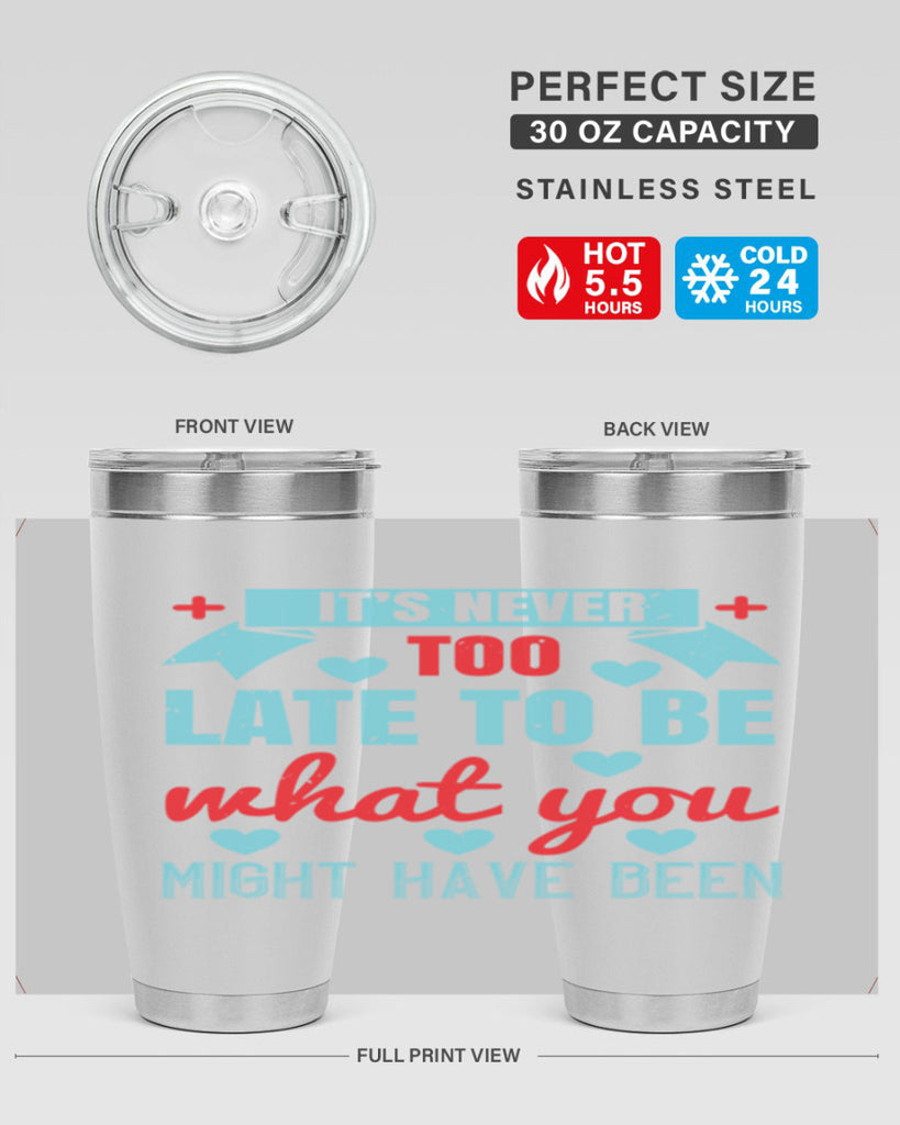 It’s never too late to be what you might have been Style 303#- nurse- tumbler