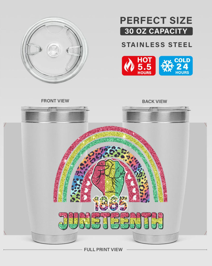 Juneteenth 1865 Rainbow 19#- Juneteenth- tumbler