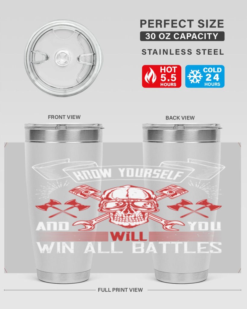 Know yourself and you will win all battles Style 25#- coaching- tumbler