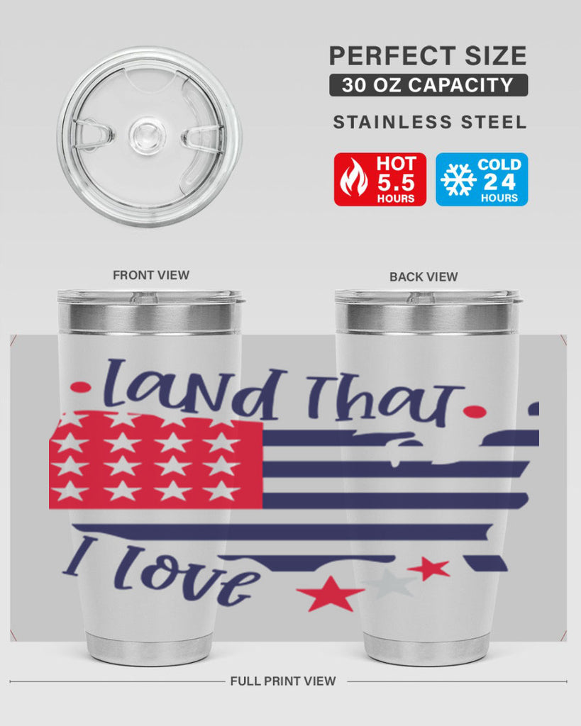 Land That I Love Style 158#- Fourt Of July- Tumbler