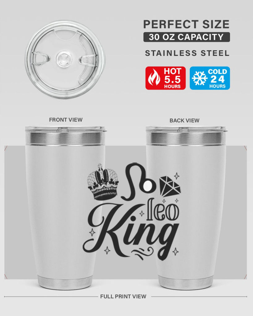 Leo king 290#- zodiac- Tumbler