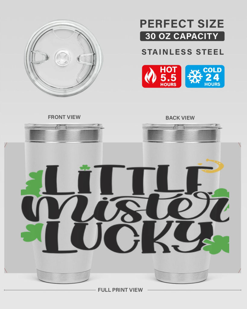 Little Mister Lucky Style 67#- St Patricks Day- Tumbler