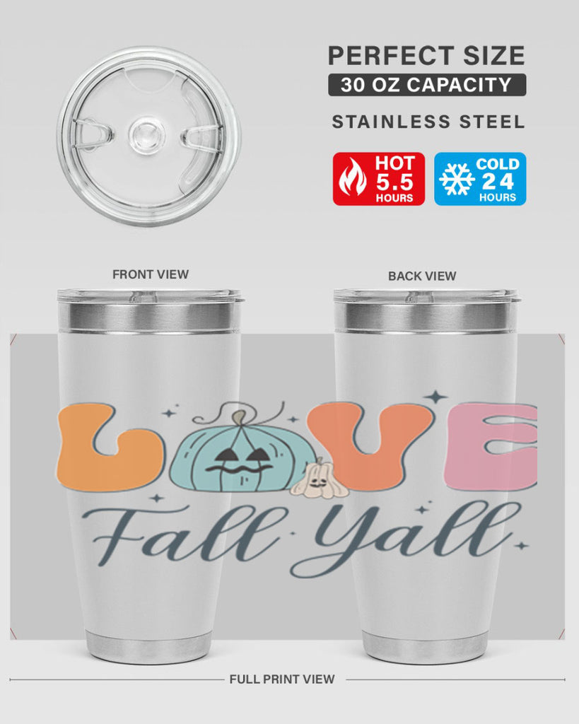 Love Fall Yall 413#- fall- Tumbler