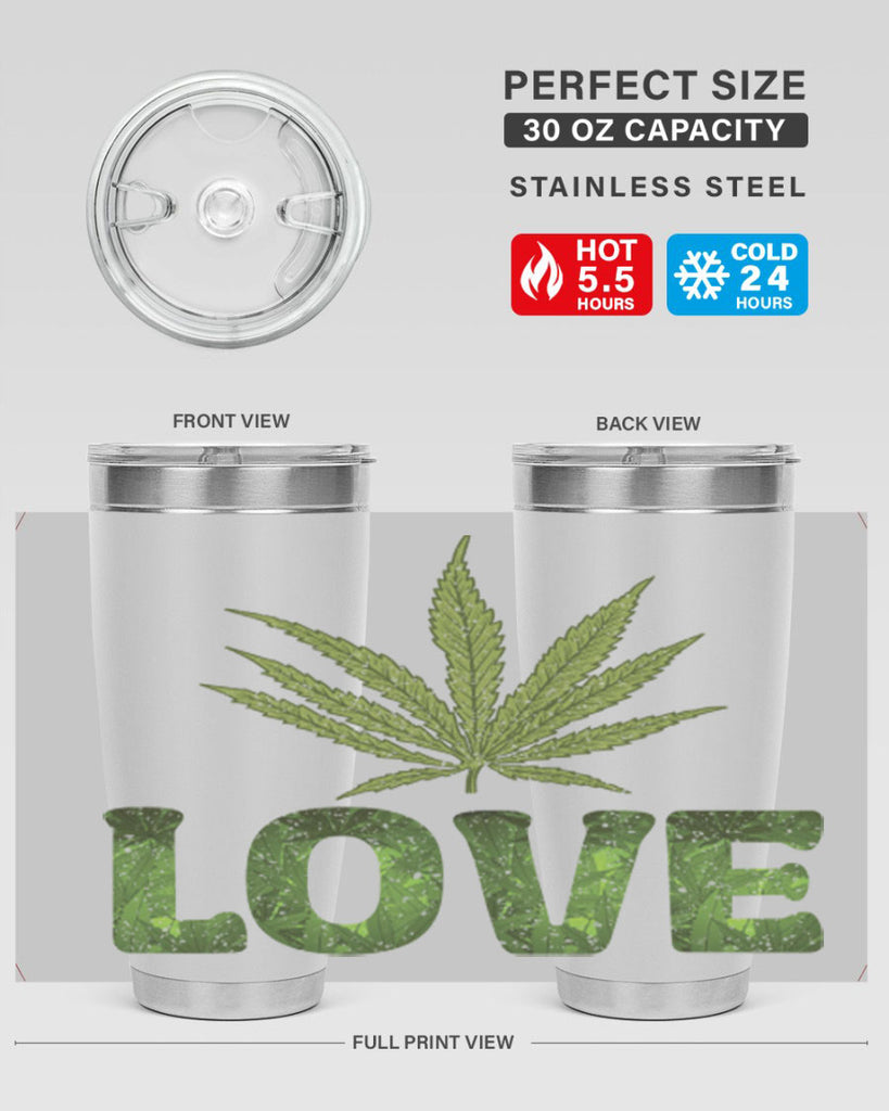 Love Sublimation 192#- marijuana- Tumbler